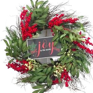 “Joy To The World” Holiday Wreath